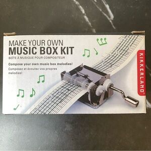 Mechanical Music Box Maker Kit - Kikkerland, NWT